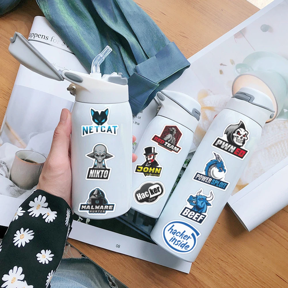 Generic 10/50pcs Cool Graffiti Hacker Programming Stickers For Lap