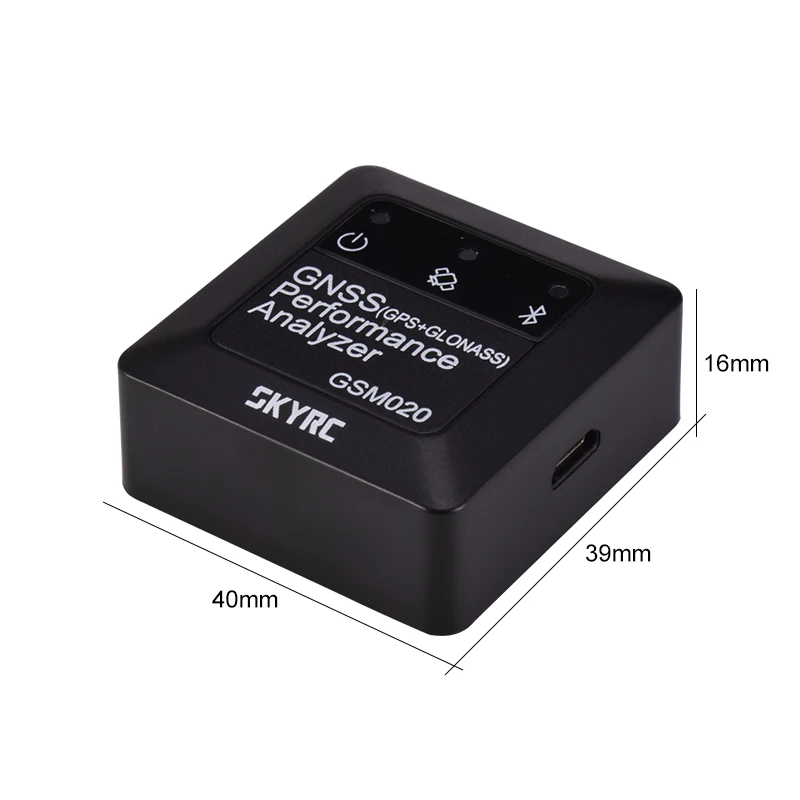 Skyrc GSM020 Gnss Prestaties Analyzer Power Bluetooth App Gps Speed Meter Voor Rc Car Helicopter Fpv Drone gnss analyzer