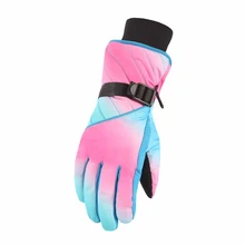Лыжные перчатки полный палец водонепроницаемые противоскользящие перчатки с сенсорным экраном ветрозащитные термальные велосипедные спортивные аксессуары для велосипеда