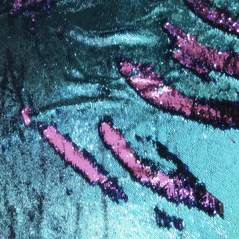 Ins Рождество фон 5 мм флип-над рыбками весы блесток ткань Tissus Австралийский метр Tissu Дизайнер DIY материал 90x130 см