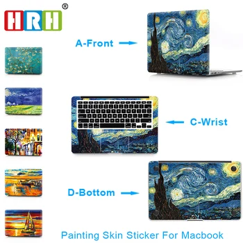 

HRH 3 in 1 Paiting For Sticker Macbook Air 11 12 13 Pro 13 15 Retina Decal Laptop Wall Car Vinyl Logo Skin Matte Boay Palm Guard