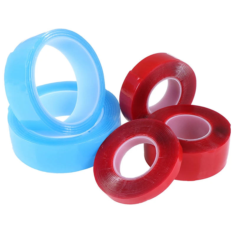 

1 Roll 1M/2M/3M DIY Transparent Magic Tape Double-sides Adhesive Tape Sticker Traceless PU Waterproof Invisible Gel Tape