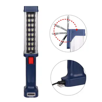 

USB Rechargeable Built In Battery Torch Portable Flashlight For Camping Ect LED Torch Work Light