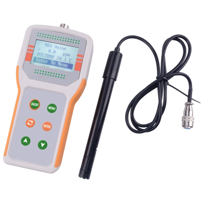 

JPB-607a Portable Dissolved Oxygen Meter for Fish Shrimp Farming Water Quality Monitor Do Meter ATC Range (0.0-20.0)Mg/L