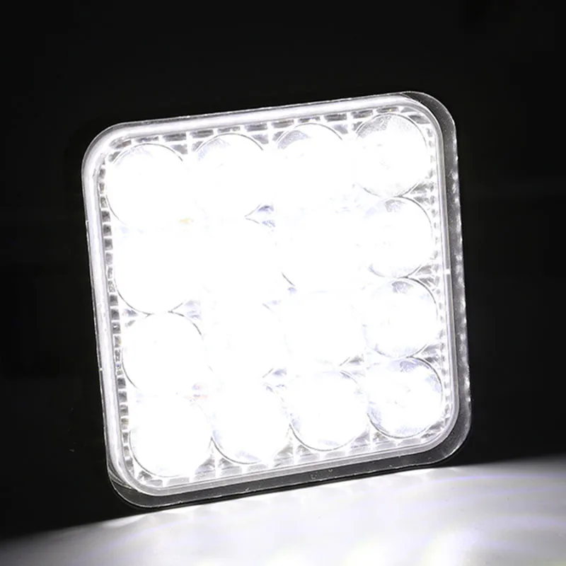 4 шт рабочий свет мини 1000LM 48W 16LED луч луча квадратный W/Монтажный кронштейн комплект