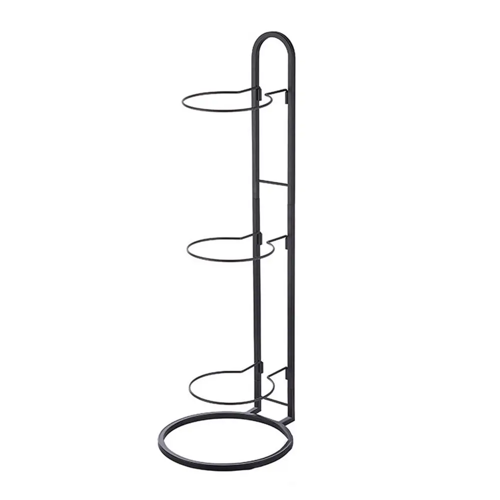 Sports Ball Storage Rack Garage Storage Vertical Ball Rack Layered 3 Stack Basketball Holder Display Stand Sto