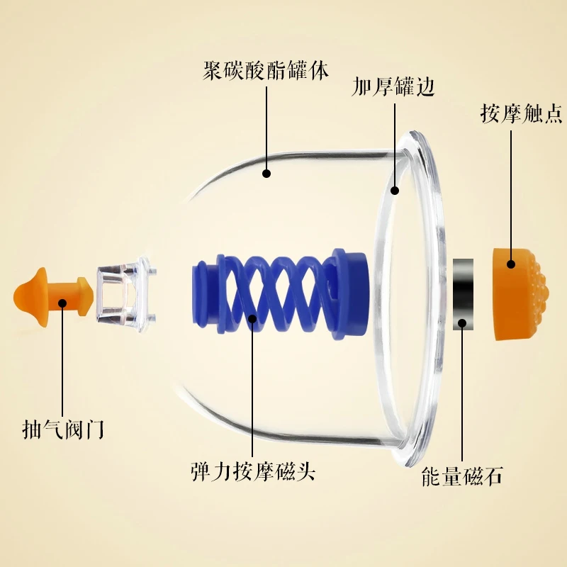 cupping massage health 24cans Cupping Device For Household Vacuum Tank Chinese Medicine Ventosa Terapia Plastic 6