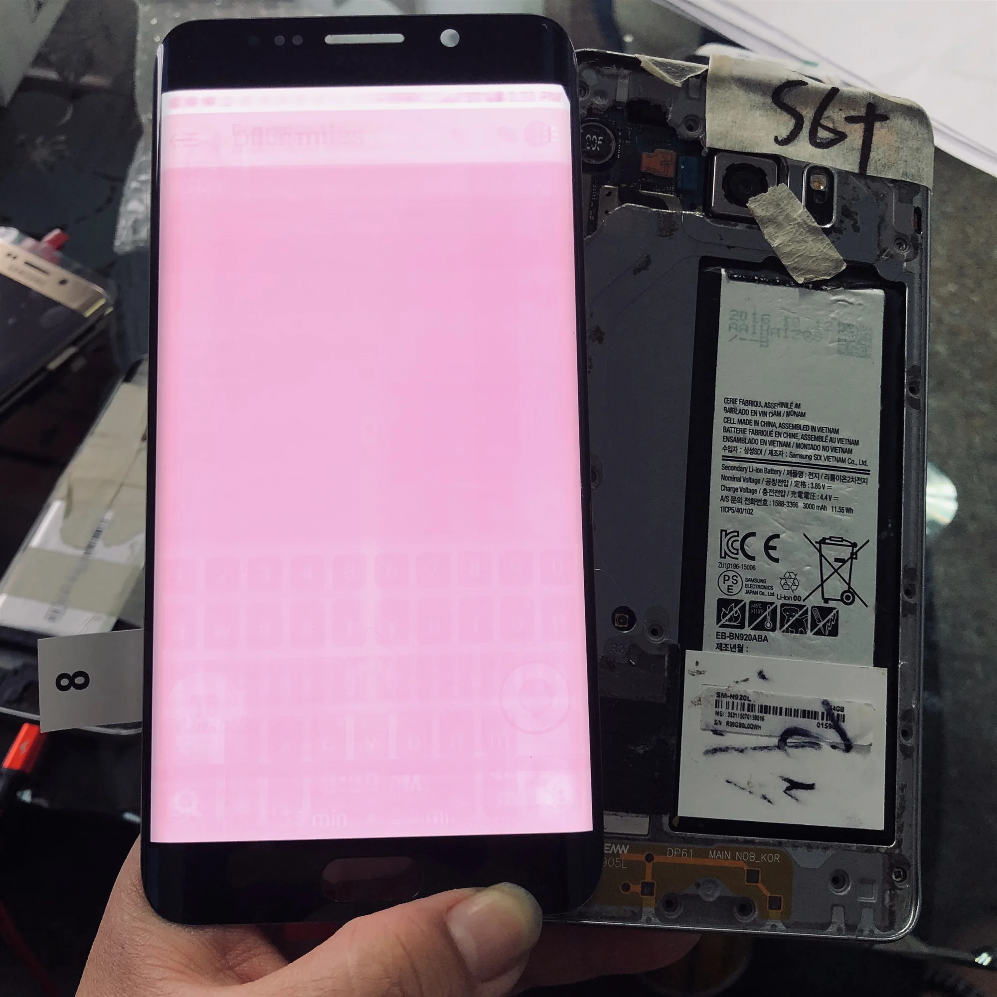 

Original SUPER AMOLED LCD For SAMSUNG Galaxy S6 Edge Plus LCD Display Touch Screen Digitizer Assembly For S6 edge+ Burn-Shadows