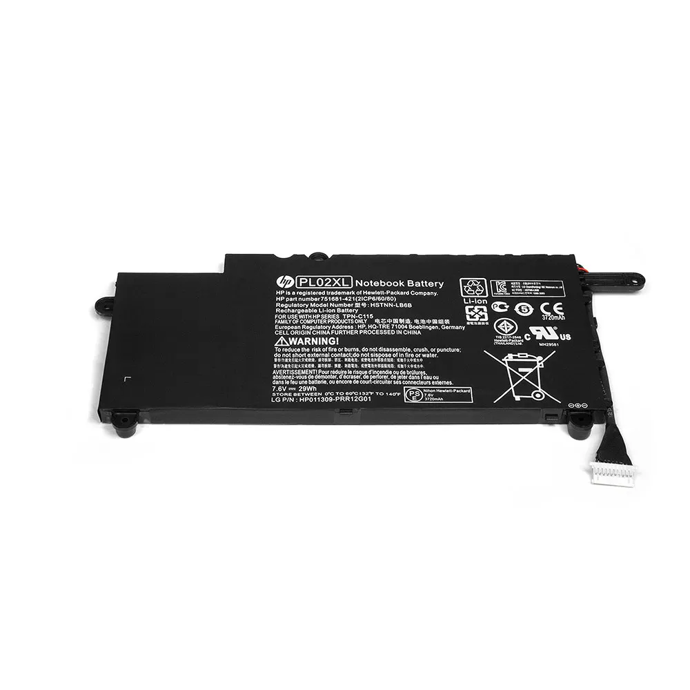 Аккумулятор для ноутбука HP Pavilion 11-n000 X360 Series. 7.6V 3720mAh PN: 751681-421 HSTNN-LB6B PL02XL | Компьютеры
