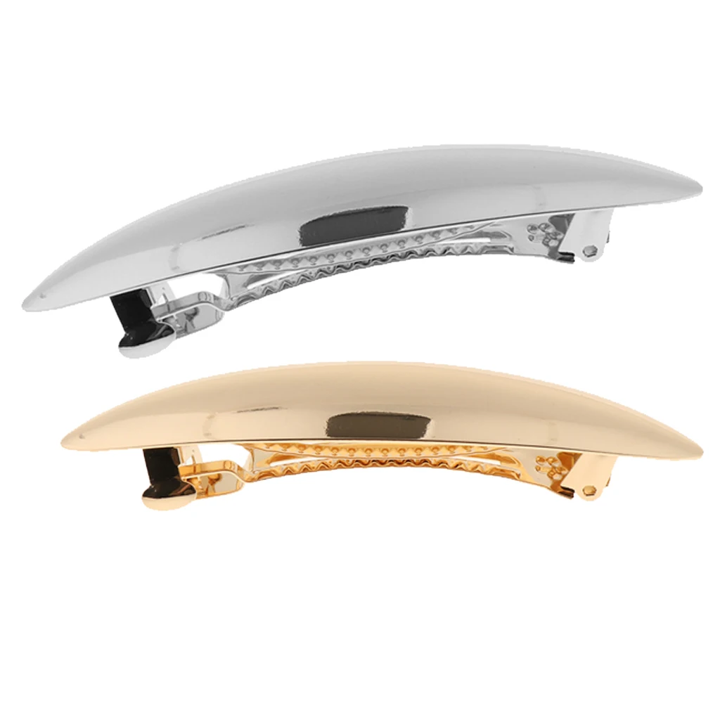 Elegant Leaf Automatic Spring Hair Barrette, Strong Holding Hairpin Jewelry Ponytail Holder Hair Clips Hair Ornament