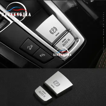 

For BMW 5 6 7 Series X3 X4 X5 X6 F10 F01 F15 F16 2pcs Chrome Electronic Handbrake EPB Cover Trim