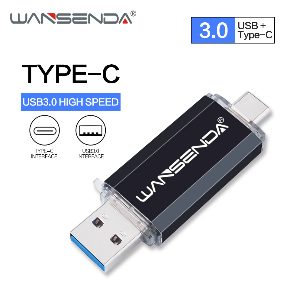 WANSENDA USB флеш накопитель 3 0 Гб 32 ГБ 64 128 256 ГБ|USB флэш-накопители| |