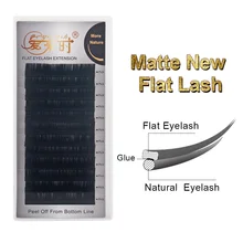 New Flat Eyelash Extensions Split Tips Ellipse Lashes Extensions Natural Soft Matte Flat Eyelashes Dropshipping New Flat Eyelash Extensions Split Tips Ellipse Lashes Extensions Natural Soft Matte Flat Eyelashes Dropshipping