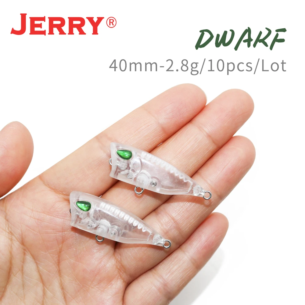 Jerry Dwarf 10 шт. DIY пустая приманка для рыбалки неокрашенные приманки из твердого