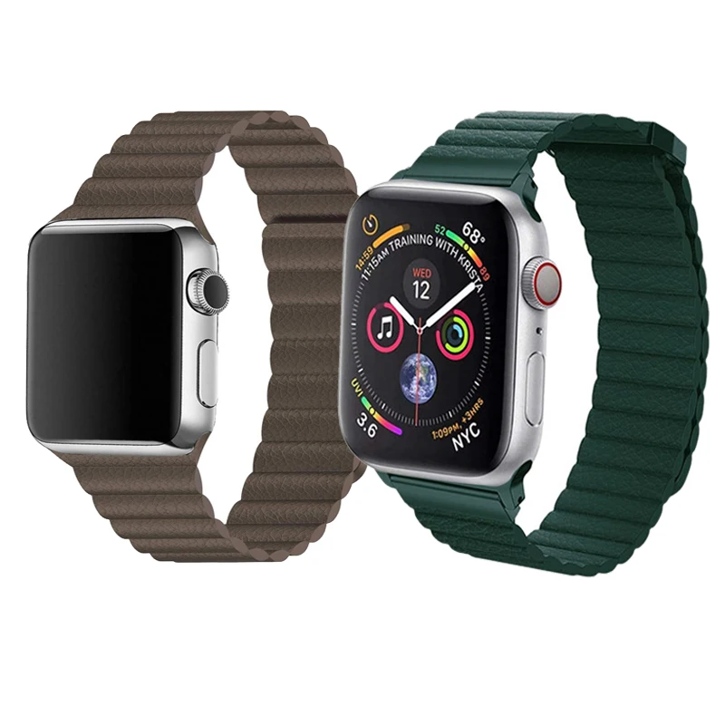 Магнитная Петля ремешок для apple watch band 44/40/42/38 мм iwatch 5 4 группы Регулируемый браслет