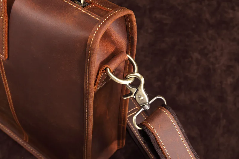 Мэхью высокой моды мужской кожаный портфель сумка Топ Слои из воловьей кожи, сумки из натуральной кожи для 15 дюймового ноутбука Тетрадь ПК Бизнес сумка мужская сумка