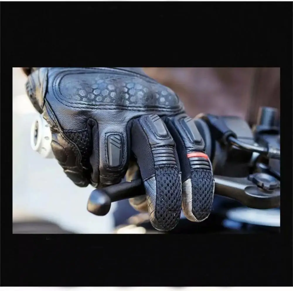 

Hot Men's Leather motorbike Dirts Gloves Motorcycle Protective Gloves Motocross Gloves guanti moto