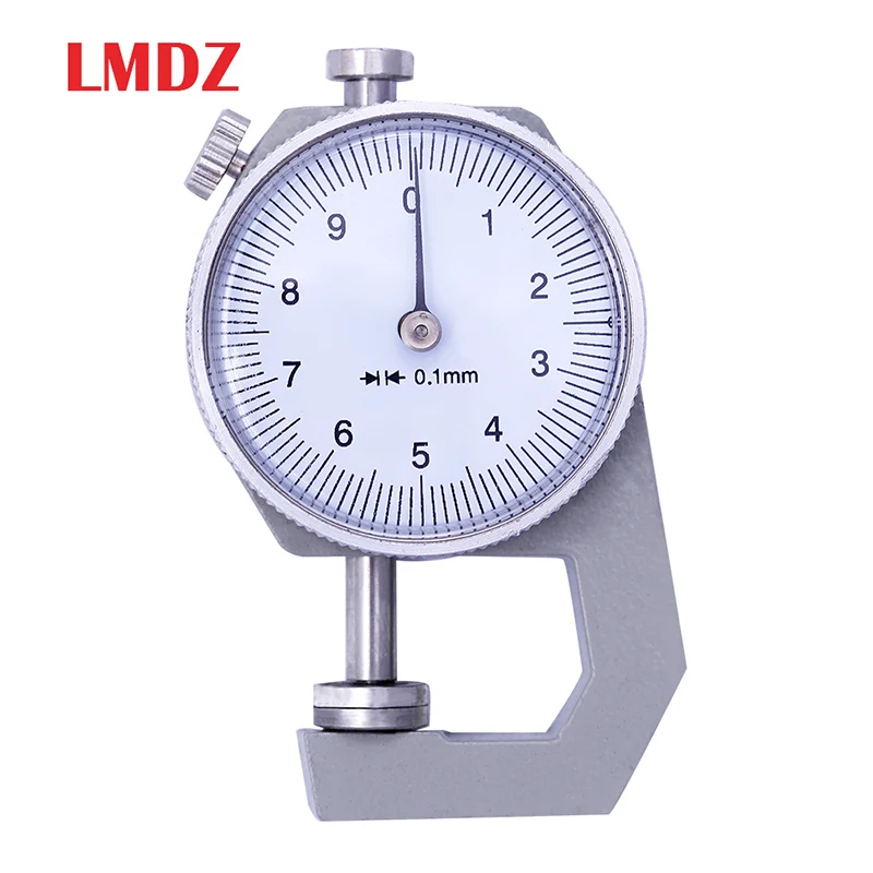 LMDZ 0-10 мм цифровой толщиномер Металл Ширина измерения Толщина метр контрольно-измерительный прибор с круговой шкалой крепкий анализ измерительный инструмент