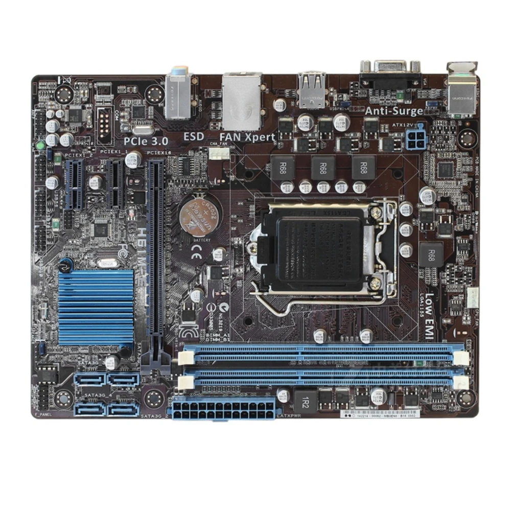 LGA 1155 For Intel H61 ASUS H61M-E Original Motherboard DDR3 16G H61M E Desktop Mainboard PCI-E X16 Systemboard VGA | Компьютеры и