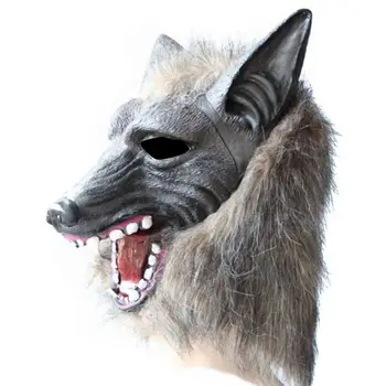 

Halloween Mask Horror Animal Masquerade Props Headgear Full Set Of Wolf Head Wolf Claw Props