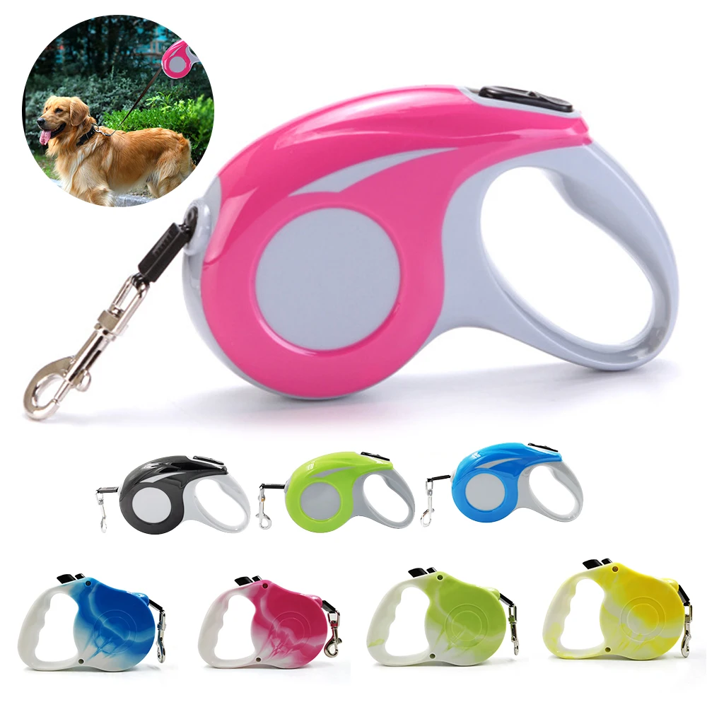 3/5M Dog Leash  Automatic Flexible Durable Dog Leash Pet Dogs Cat Traction Rope Leashes Tool For Small Medium Dog