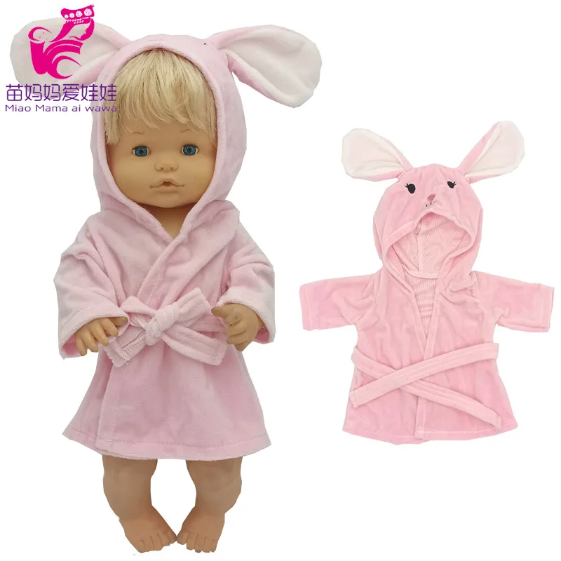 For Nenuco Doll Bathrobe Ropa Y Su Hermanita 40 Cm Baby Doll Clothes Sleep Wear Birthday Gifts