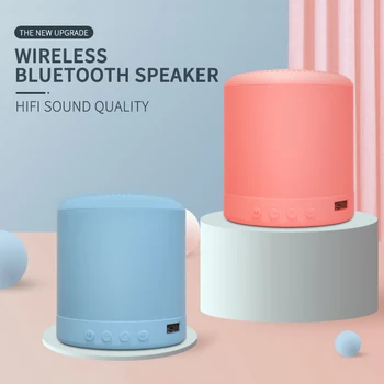

Mini Macaron Wireless Bluetooth Speaker HiFi Surround Sound Solid Color Design Beautiful Appearance Enjoy Music Bring You Joy