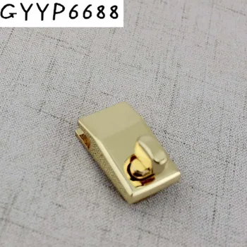 

2set 15sets Hight qulity Gold NEW lock for bags bright handbags hardware accessories leather twist