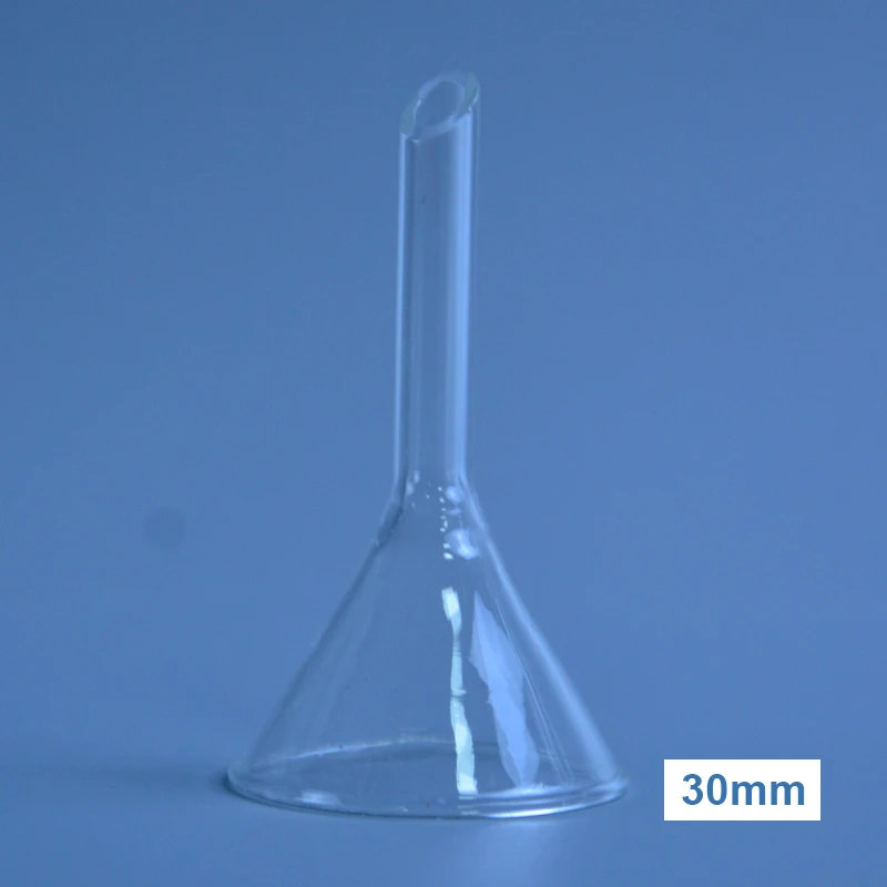 30/40/50/60/75/90/120mm Transparent Glass Triangle Funnel Lab Glassware Laboraotry Chemistry Educational Stationery images - 6