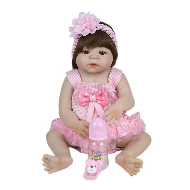 23 Inch Boneca Bebes reborn menino Full Body Silicone Vinyl Reborn Babies  Dolls 57 cm Realistic baby New born Dolls toy gift - AliExpress