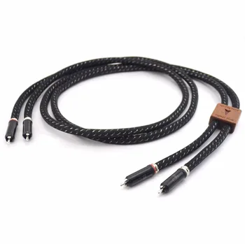 

KS-1036 HIFI Audio Interconnect cable, WBT-0102Ag RCA Connectors Plug Interconnect Signal Cable