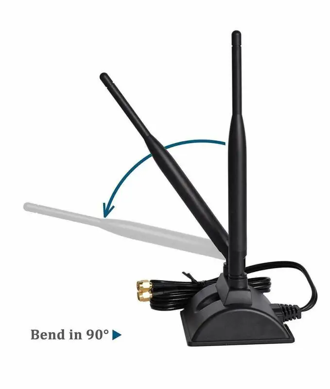 Великобритания WiFi антенна и RP-SMA разъем 2,4 ГГц 5 ГГц Двухдиапазонная беспроводная антенна
