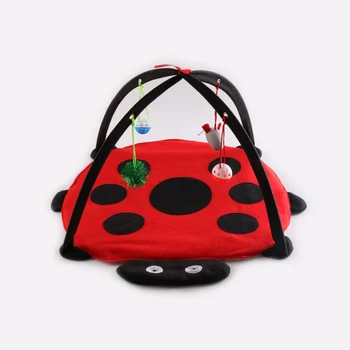 

Foldable Pet Cats Bed Mobile Playing Tent Kitten Activity Pad Play Toys House Mats Outdoor LAD-sale