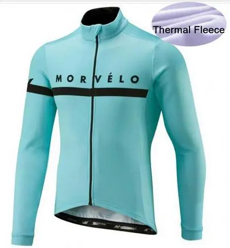 03 Morvelo Велоспорт Джерси с длинными рукавами зимние теплые, флисовые, вепродуваемые и защита от дождя комбинированная велоодежда велосипедная куртка - Цвет: 03