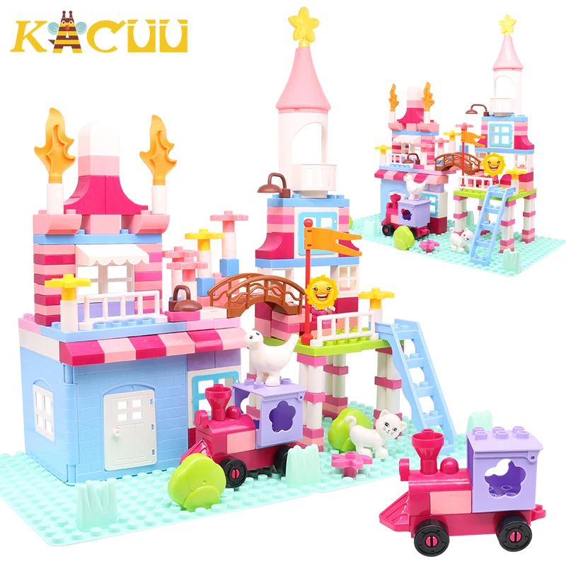 174Pcs Meisjes Roze Prinses Kasteel Bouwstenen Bricks Speelgoed Onderdelen  Speelgoed Voor Kinderen Christmas Gift - AliExpress Toys & Hobbies