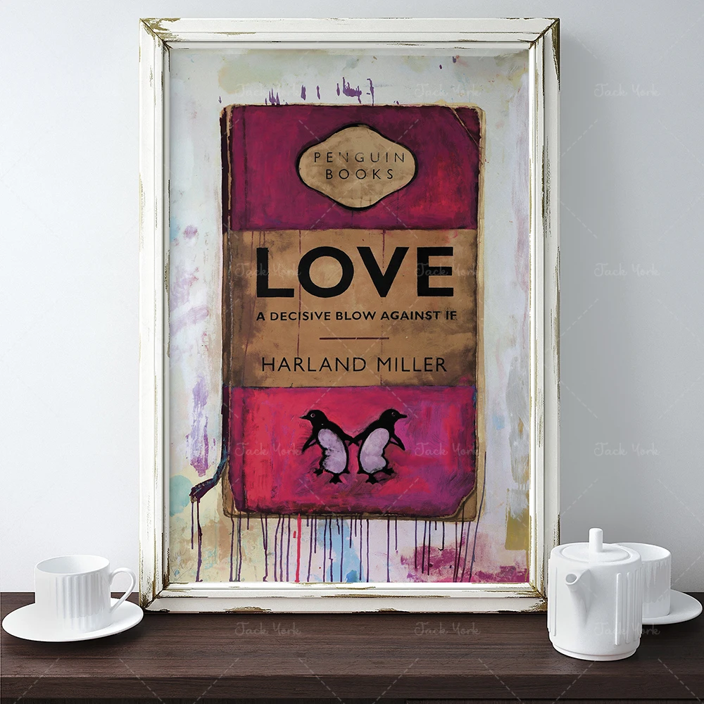 Harland miller eu nunca vou esquecer o que eu não consigo lembrar,  impressão de livros pinguim, alta qualidade impressão da parede arte -  AliExpress, image size:1000x1000