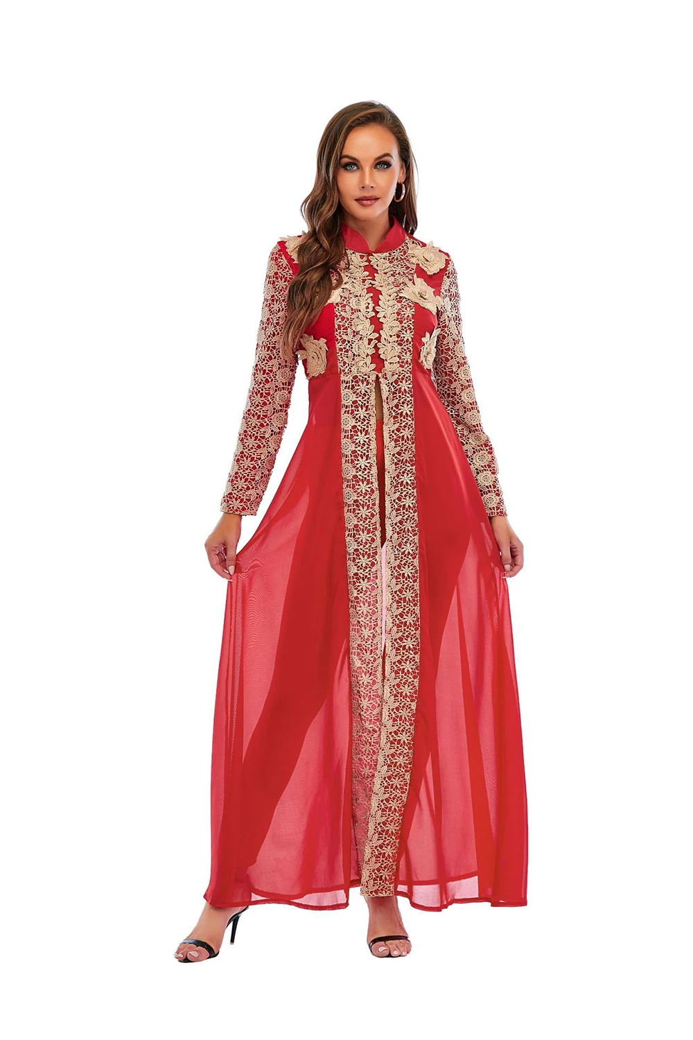 chinese dress ladies Kaftan Dresses for Women Floral Print Long Robe Ramadan Abaya Maxi Dress  Long Sleeve Muslim Eid Outfits Turkish Prayer Clothes Arabic Pakistani  Ethnic Dresses Islamic Robe Navy X-Large at Amazon Women's Clothing