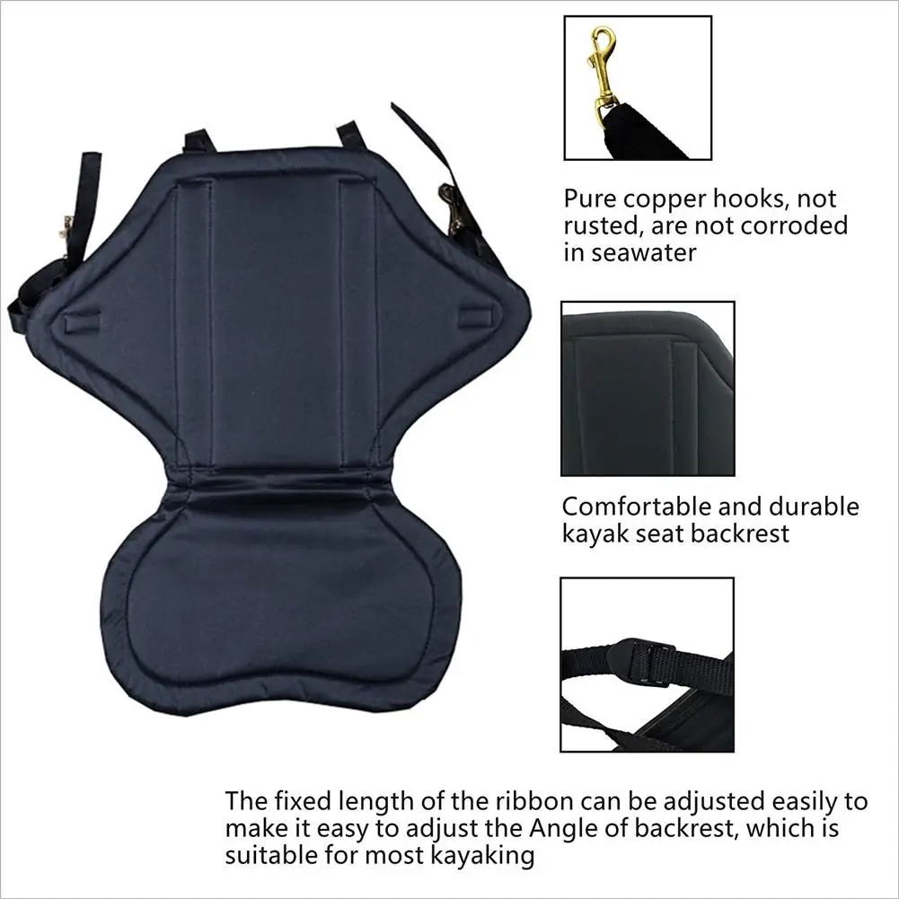 Luxury Kayak Seat Boat Seat Soft UV Resistant Anti-skid Base High Backrest Adjustable Kayak Cushion Seat with Backrest