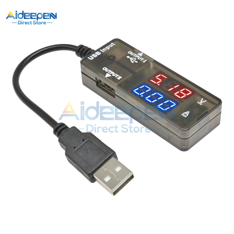 Мини 0,28 дюйма цифровой USB тестер напряжения тока Вольтметр Амперметр доктор монитор телефон зарядное устройство DC 3-10 В 0-10A