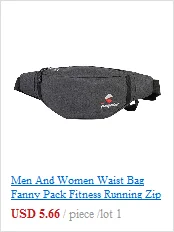 CONEED Fashion Waist Packs Unisex Sports Waterproof Belt Multi-Function Bag Zipper Messenger Bag Pouch Run Chest Waist Bag