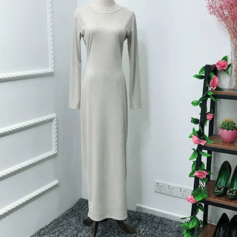 Grey White Винтажное Замшевое платье длиной до лодыжки,, элегантное женское офисное облегающее платье, женское облегающее платье на осень и зиму, вечерние платья-карандаш GV453 - Цвет: Grey White