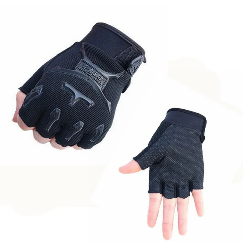 Cycling Gloves Kids Boy Breathable Half Finger Mitten Outdoor Sports Fishing Riding Climbing Non-slip Training Gloves cycling gloves kids gloves