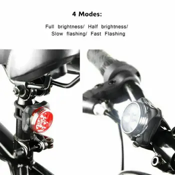 

LED Bicycle Lamp Set USB Rechargeable Bike Light Bike Front & Rear Lamp