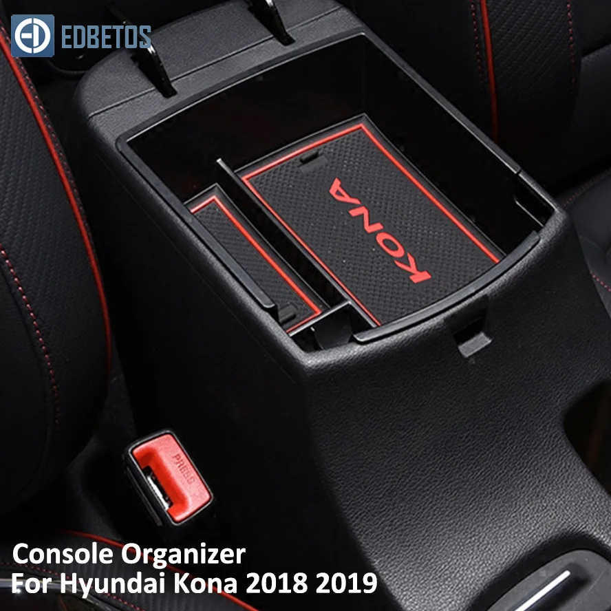 Центральная консоль, органайзер, лоток для hyundai Kona Encino, подлокотник, дополнительный бардачок, Kona, аксессуары, Держатель контейнера