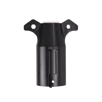 

VODOOL 12V 7 PIN Plug Adapter American 7-pin 7 Way Trailer Towing Blade Round Socket Plug Connector Adapter For Trailer RV Yacht
