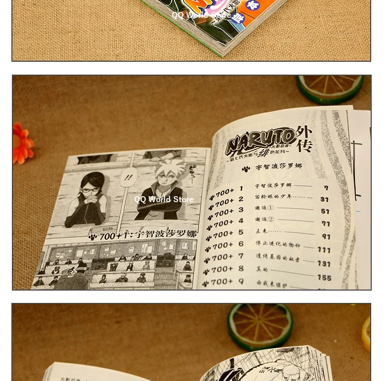 1 книги т. 53-72+ 3 книги(коллекция картин дополнительная история) Выберите Наруто японская Молодежная Фэнтези манга комикс китайская книга