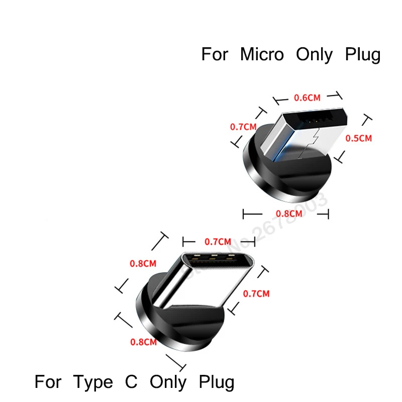 Магнитный адаптер Быстрая зарядка для Xiaomi Redmi type C Android Разъем для samsung huawei Honor LG Адаптерный Магнит данных