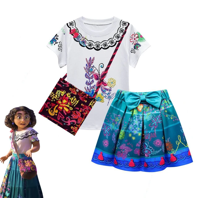 Encanto set di vestiti per bambini ragazze Mirabel costumi Cosplay