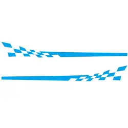 2x пользовательский текст боковые полосы тела гоночная гонка JDM автомобиля виниловая наклейка 5 цветов