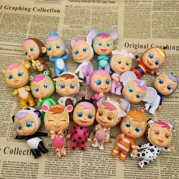 

8-11cm plastic doll Cry Babies Magic Baby Surprise Doll Toy play house gift for girl